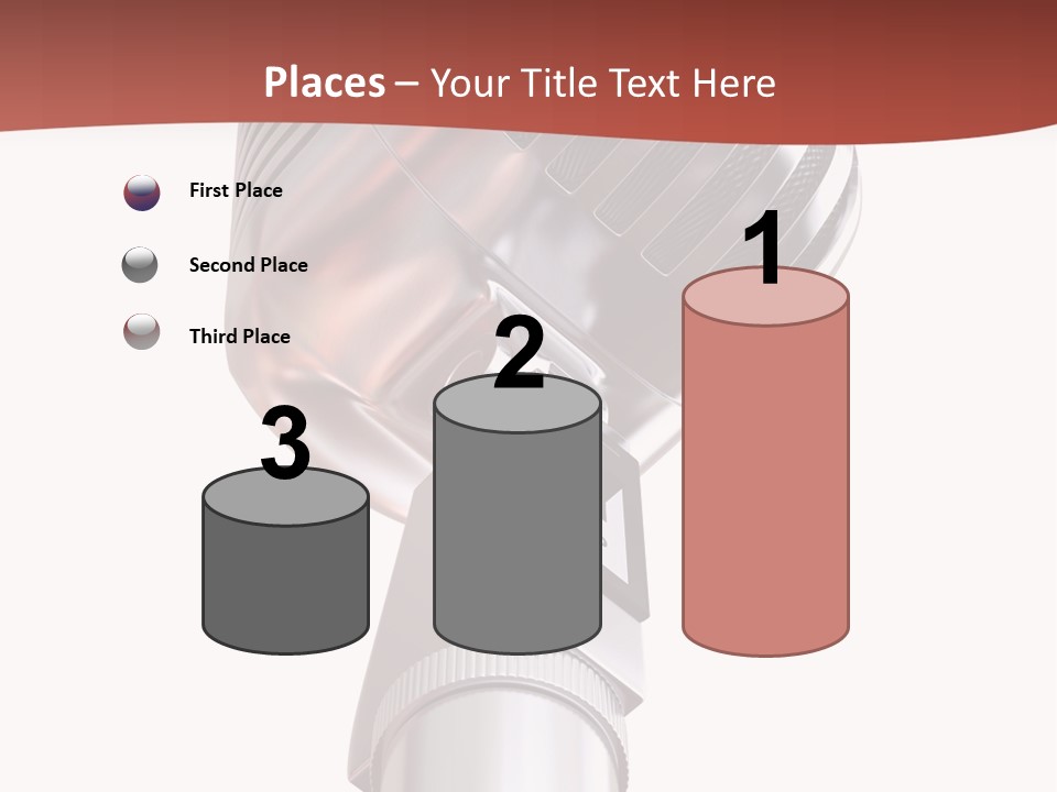 Audience Studio Microphone PowerPoint Template