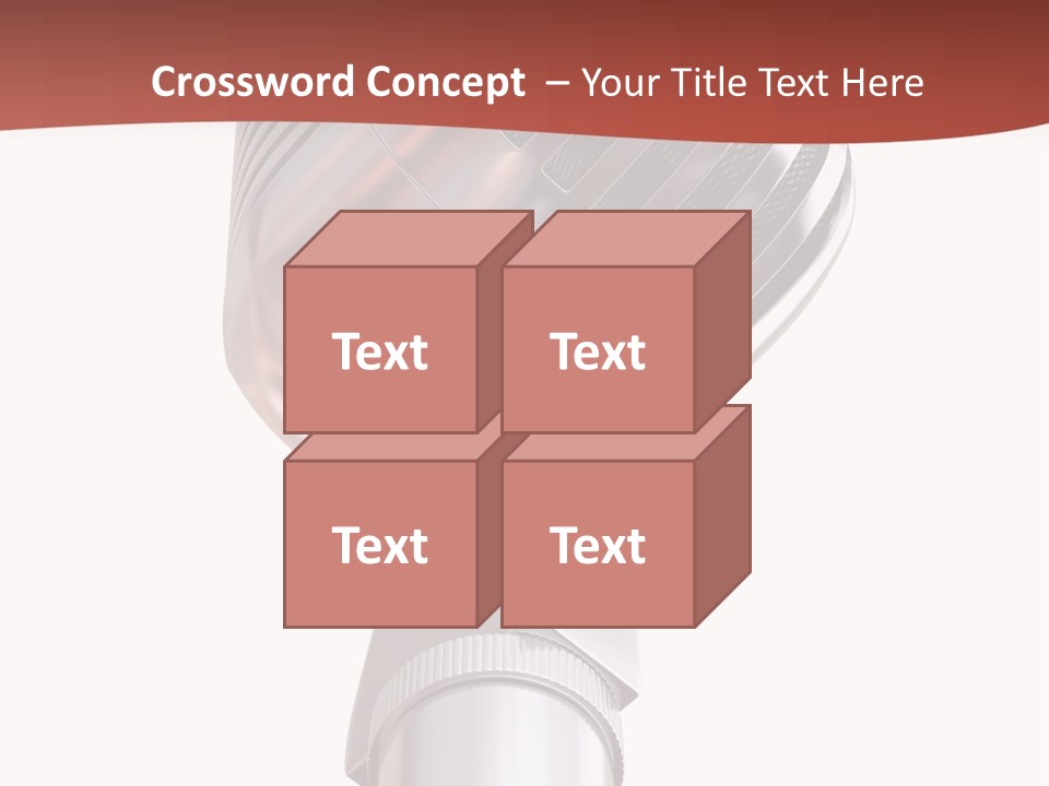 Audience Studio Microphone PowerPoint Template