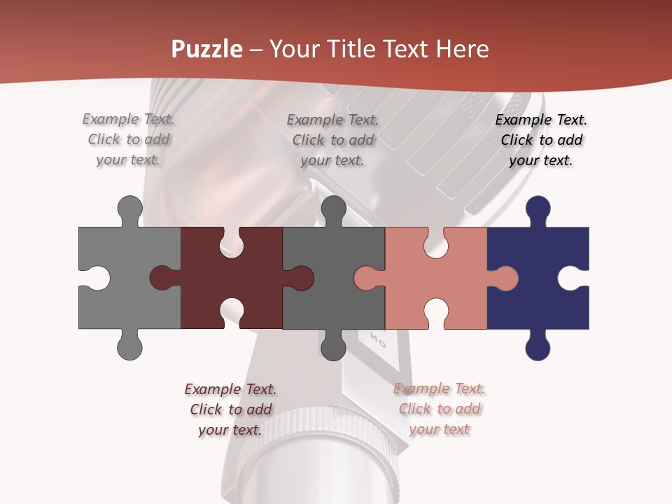 Audience Studio Microphone PowerPoint Template