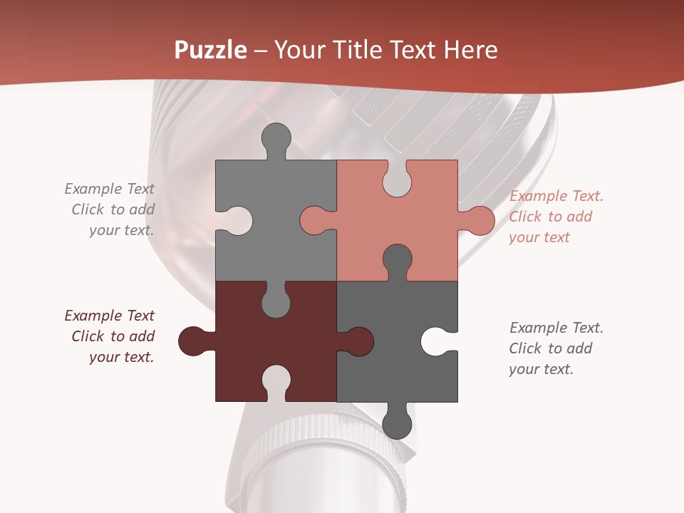 Audience Studio Microphone PowerPoint Template