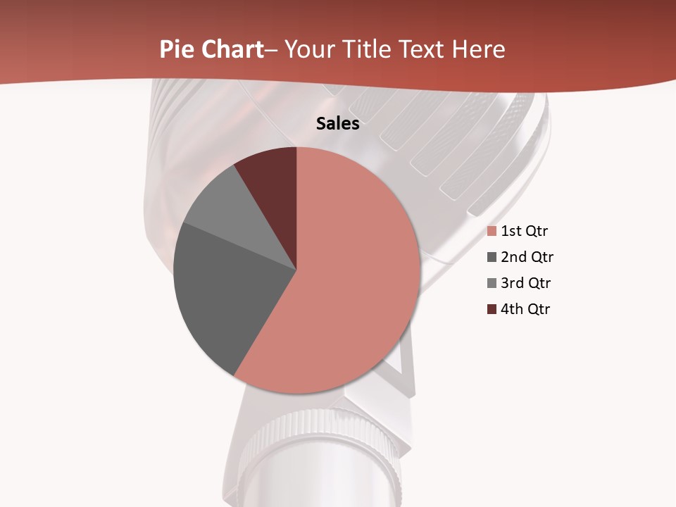 Audience Studio Microphone PowerPoint Template