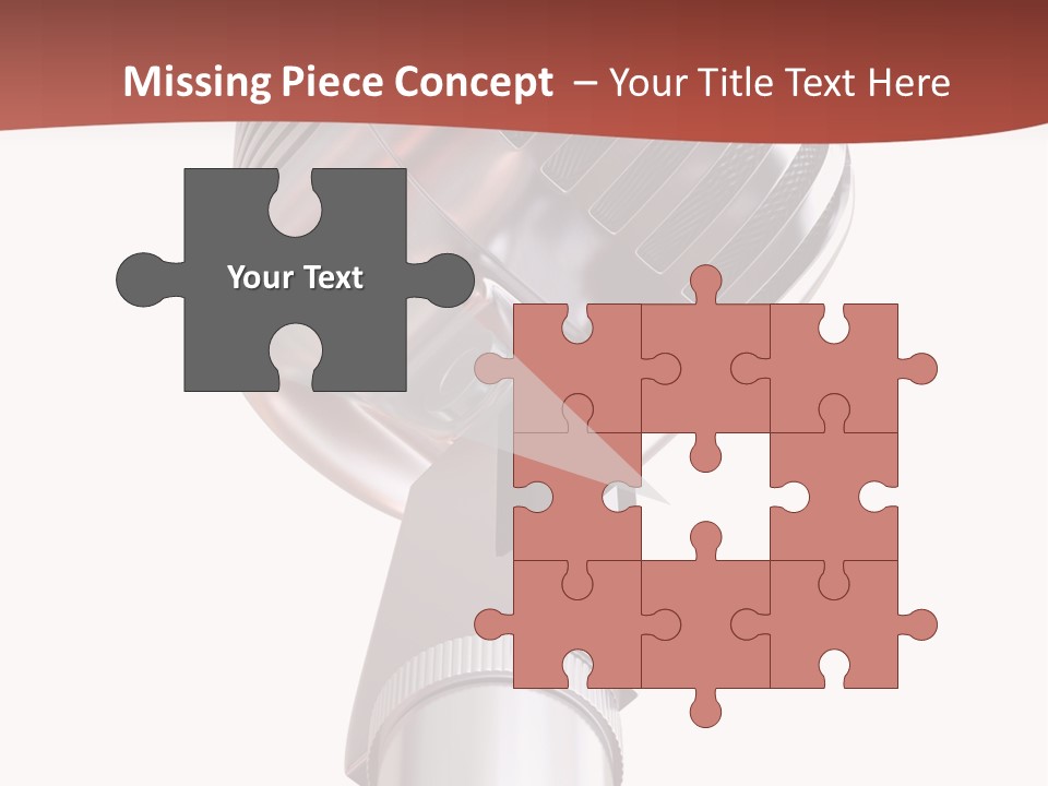 Audience Studio Microphone PowerPoint Template