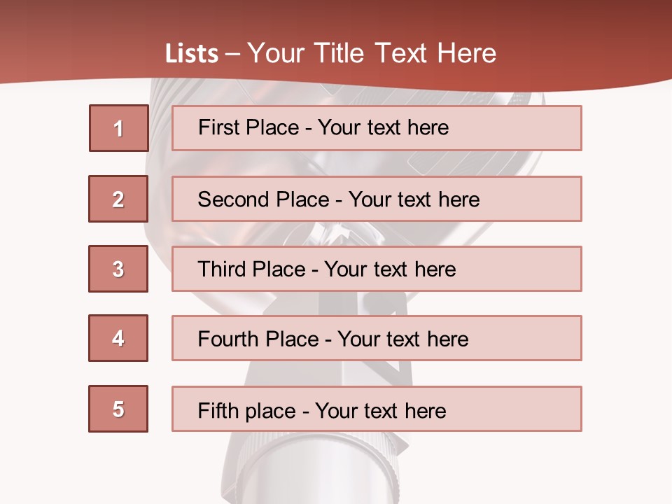 Audience Studio Microphone PowerPoint Template