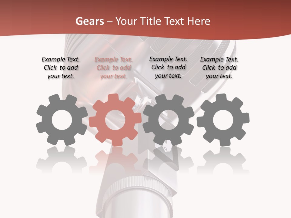 Audience Studio Microphone PowerPoint Template