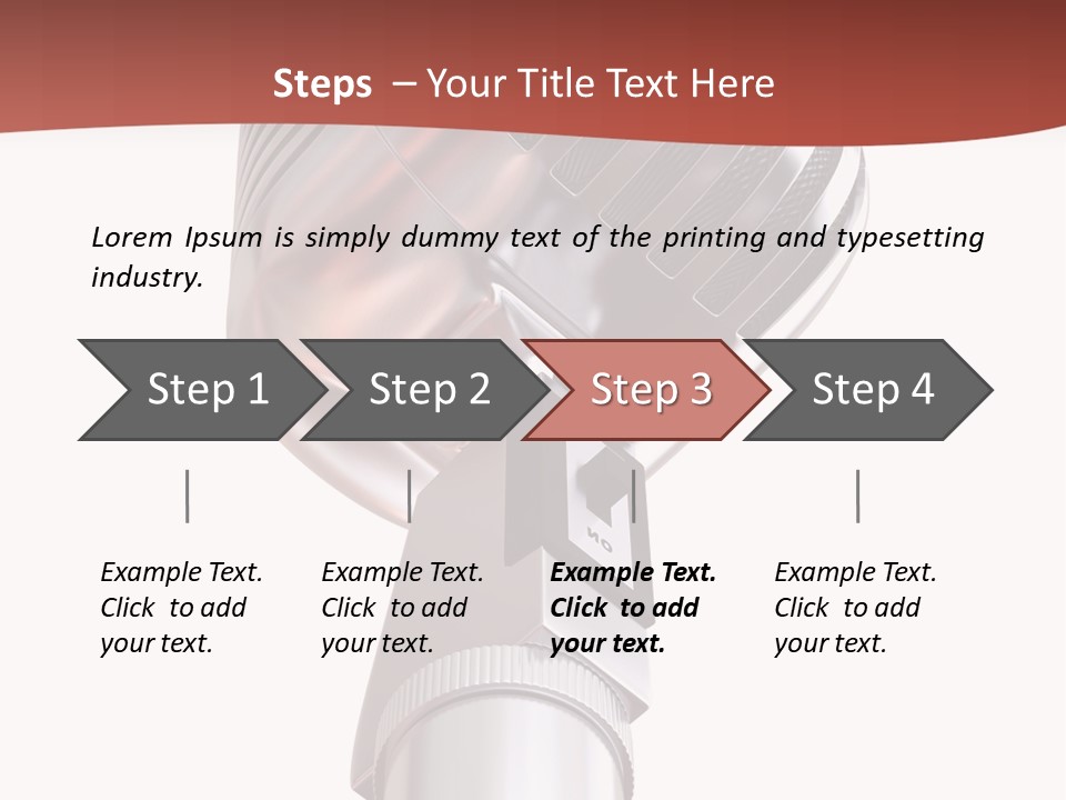 Audience Studio Microphone PowerPoint Template