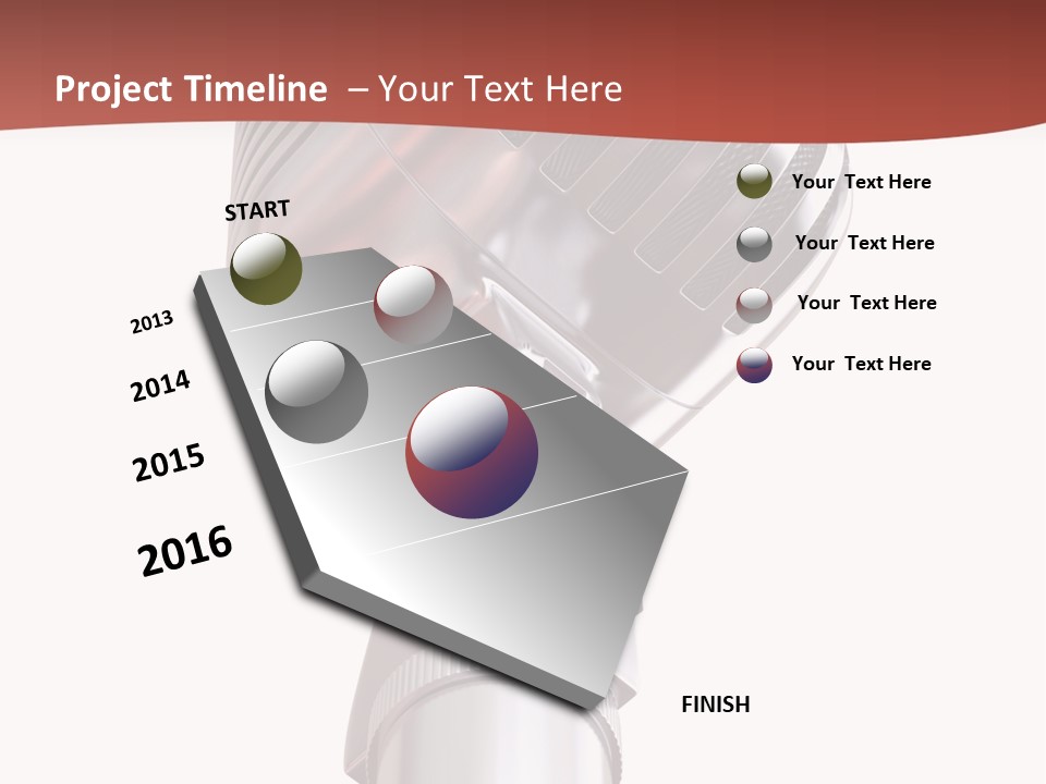 Audience Studio Microphone PowerPoint Template