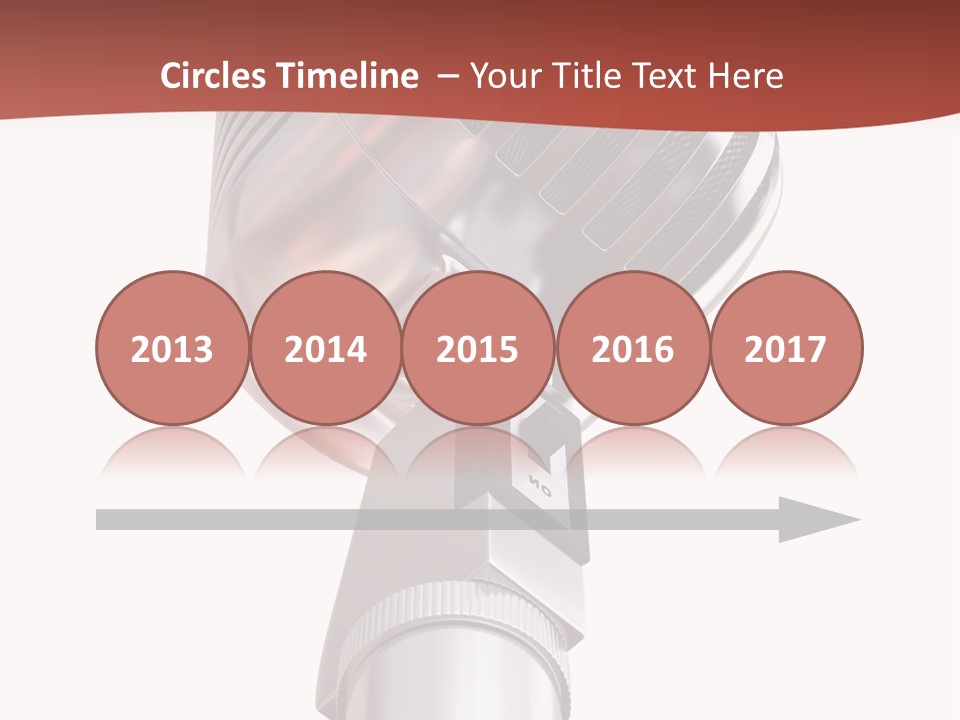 Audience Studio Microphone PowerPoint Template