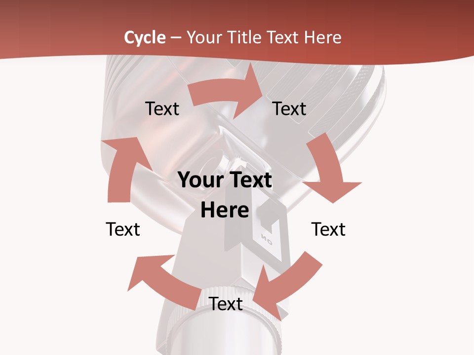 Audience Studio Microphone PowerPoint Template