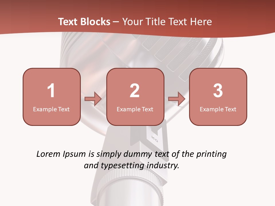 Audience Studio Microphone PowerPoint Template