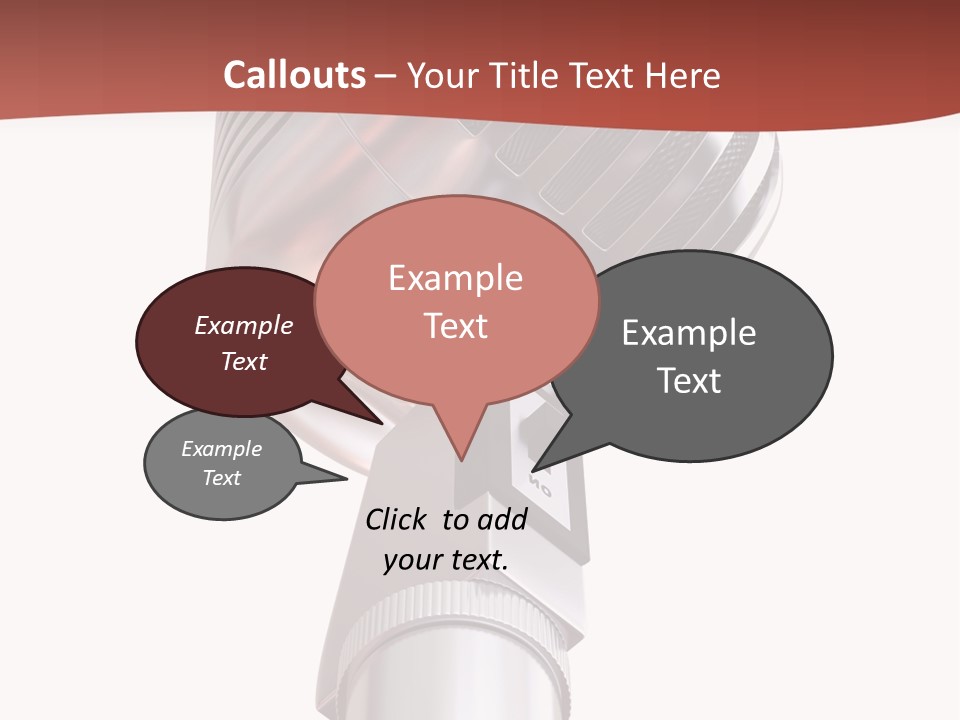 Audience Studio Microphone PowerPoint Template