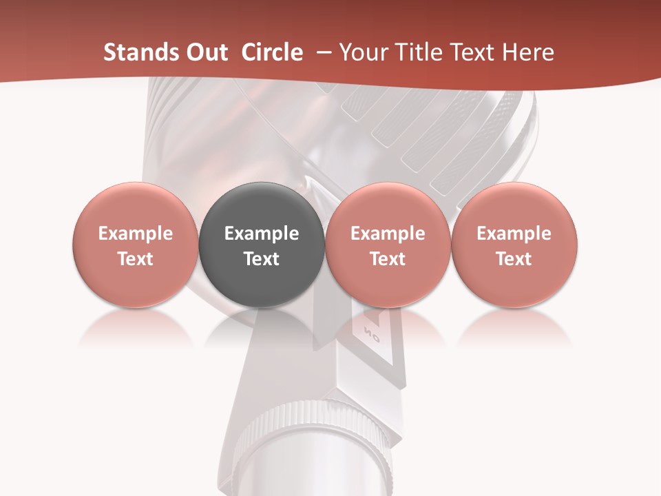 Audience Studio Microphone PowerPoint Template