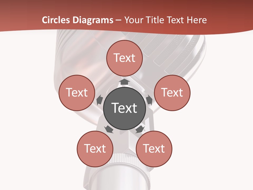 Audience Studio Microphone PowerPoint Template