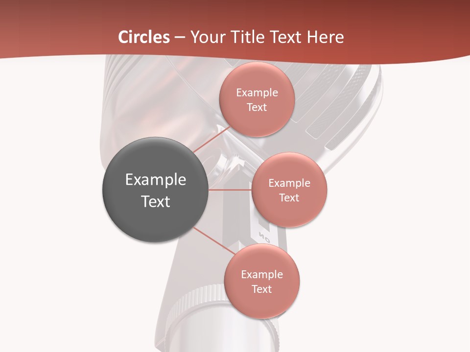 Audience Studio Microphone PowerPoint Template
