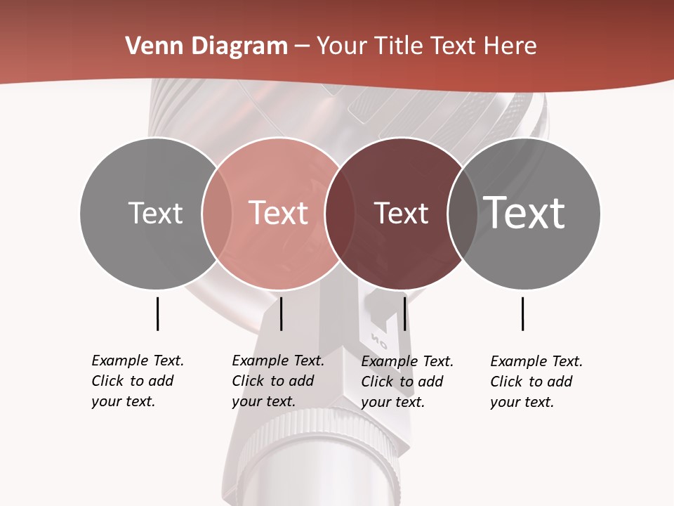 Audience Studio Microphone PowerPoint Template