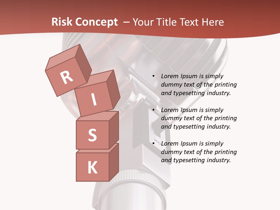 Audience Studio Microphone PowerPoint Template