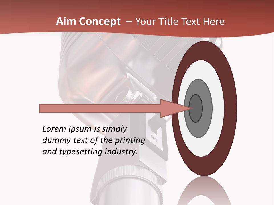 Audience Studio Microphone PowerPoint Template