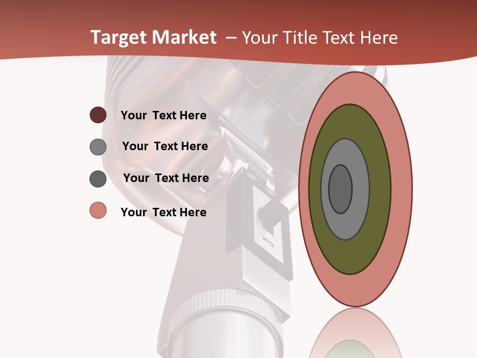 Audience Studio Microphone PowerPoint Template