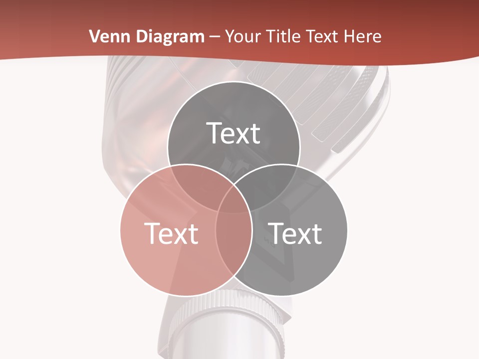 Audience Studio Microphone PowerPoint Template