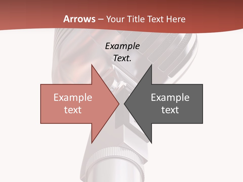 Audience Studio Microphone PowerPoint Template