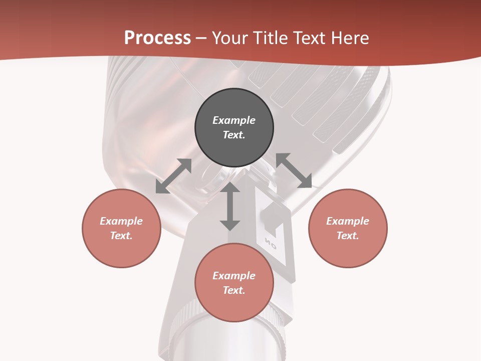 Audience Studio Microphone PowerPoint Template