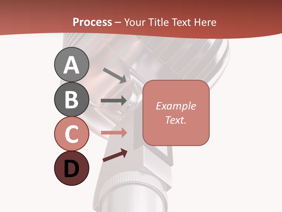 Audience Studio Microphone PowerPoint Template