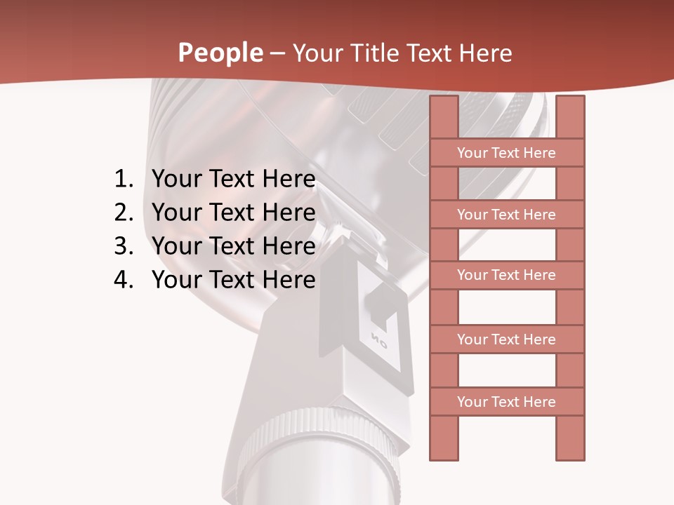 Audience Studio Microphone PowerPoint Template