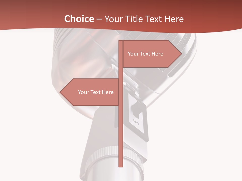 Audience Studio Microphone PowerPoint Template