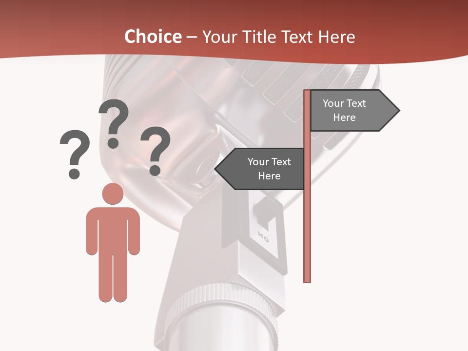 Audience Studio Microphone PowerPoint Template