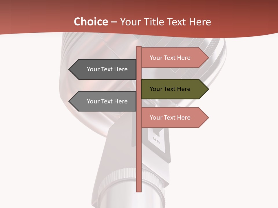 Audience Studio Microphone PowerPoint Template