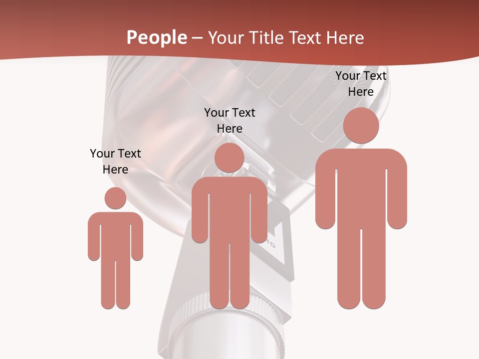 Audience Studio Microphone PowerPoint Template