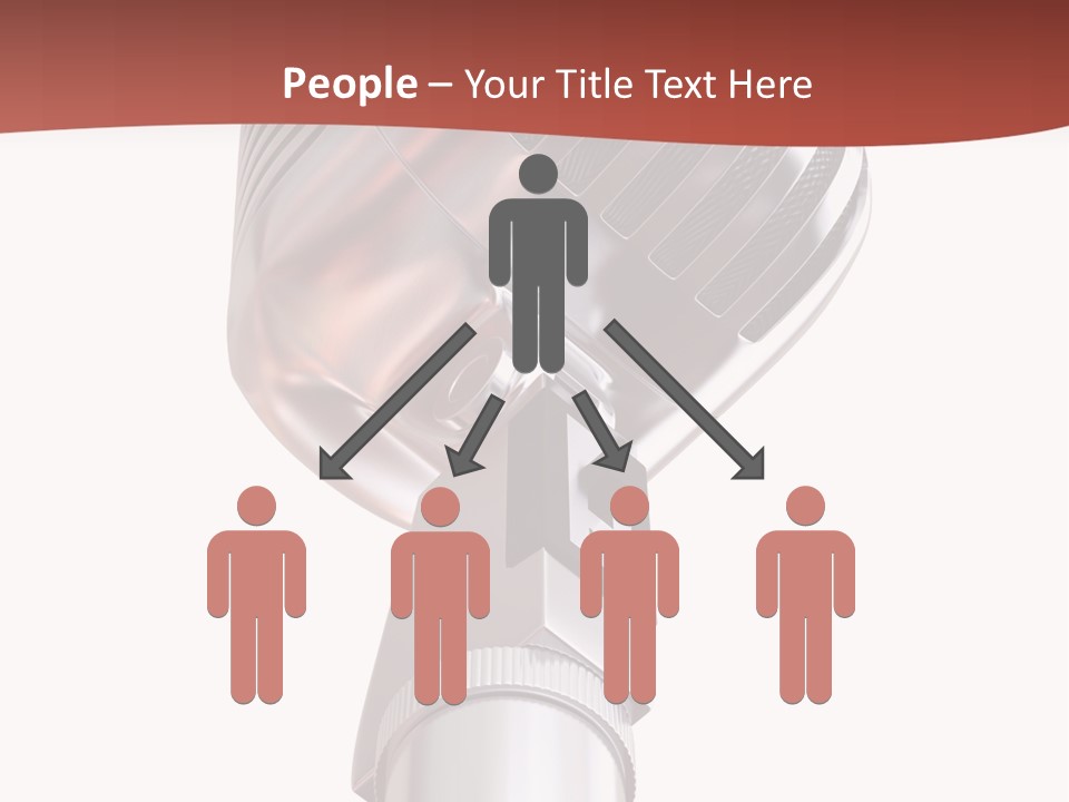 Audience Studio Microphone PowerPoint Template