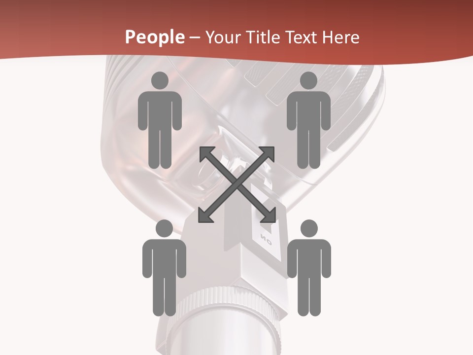 Audience Studio Microphone PowerPoint Template