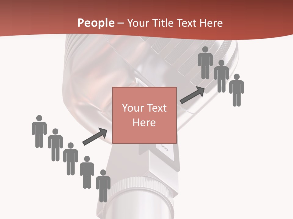 Audience Studio Microphone PowerPoint Template