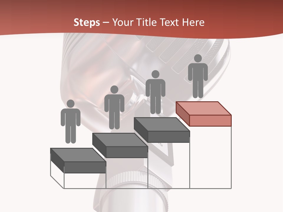 Audience Studio Microphone PowerPoint Template