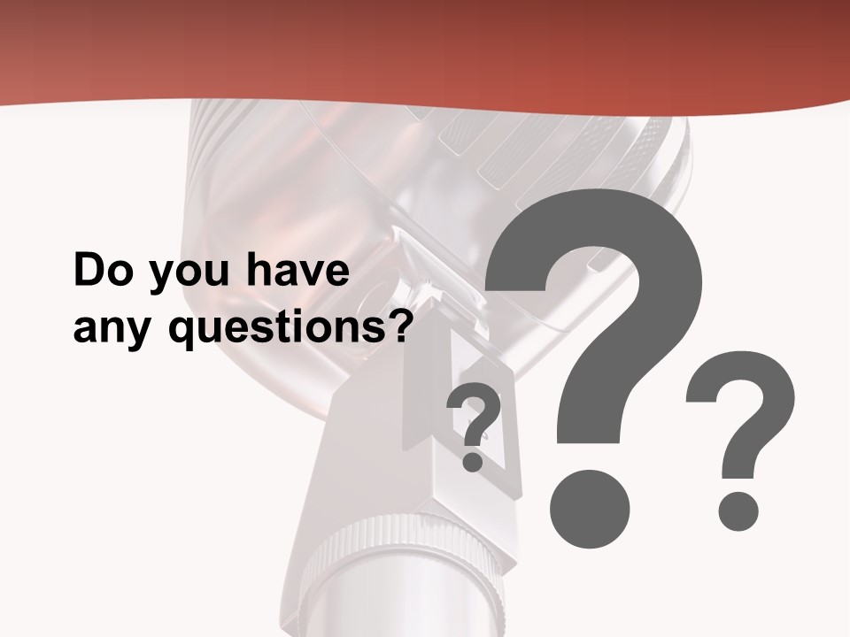 Audience Studio Microphone PowerPoint Template