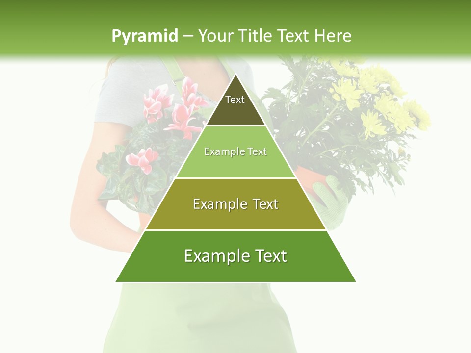 Woman Background Flower PowerPoint Template