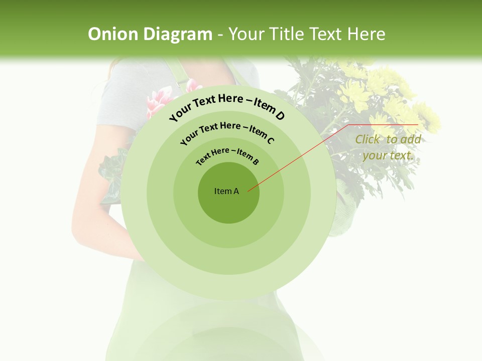 Woman Background Flower PowerPoint Template