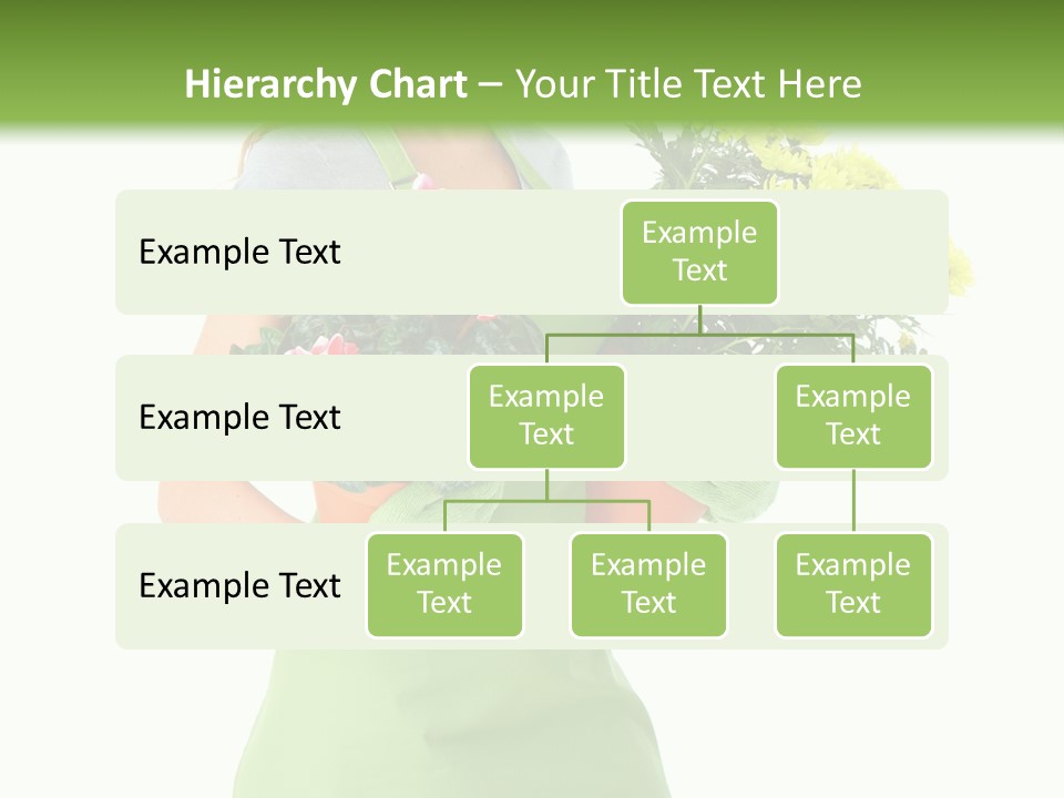 Woman Background Flower PowerPoint Template