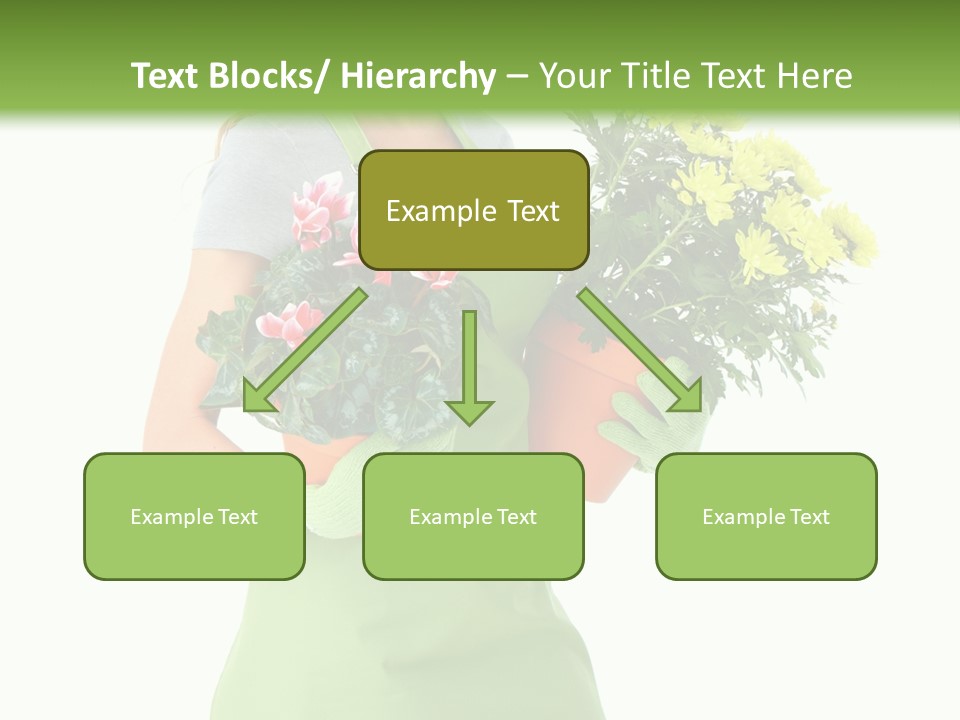 Woman Background Flower PowerPoint Template