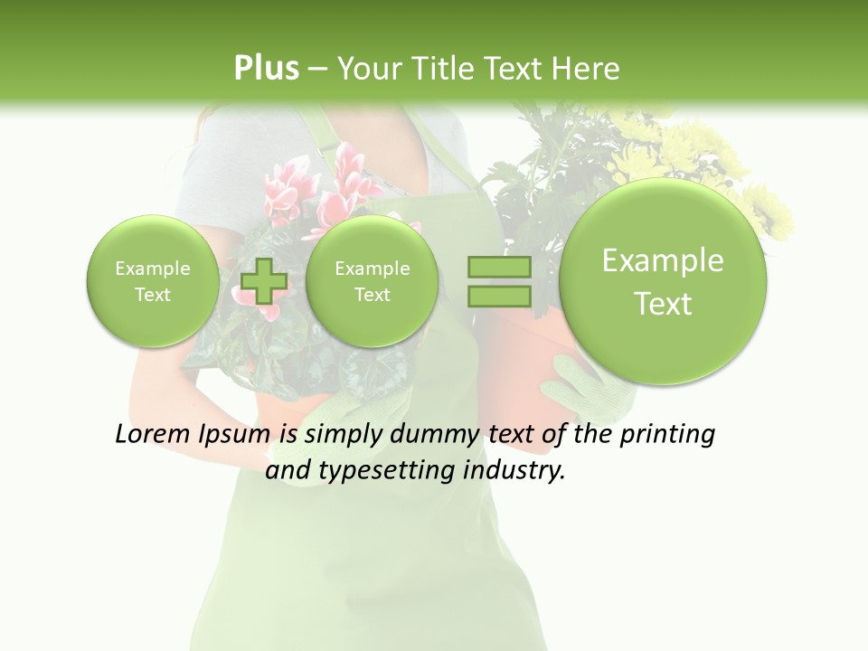 Woman Background Flower PowerPoint Template