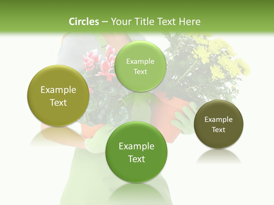 Woman Background Flower PowerPoint Template