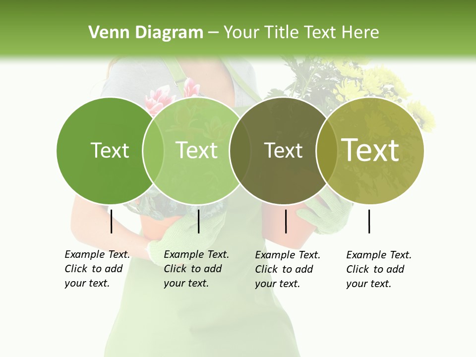 Woman Background Flower PowerPoint Template