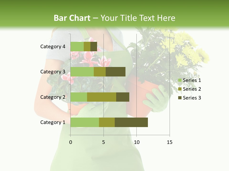 Woman Background Flower PowerPoint Template