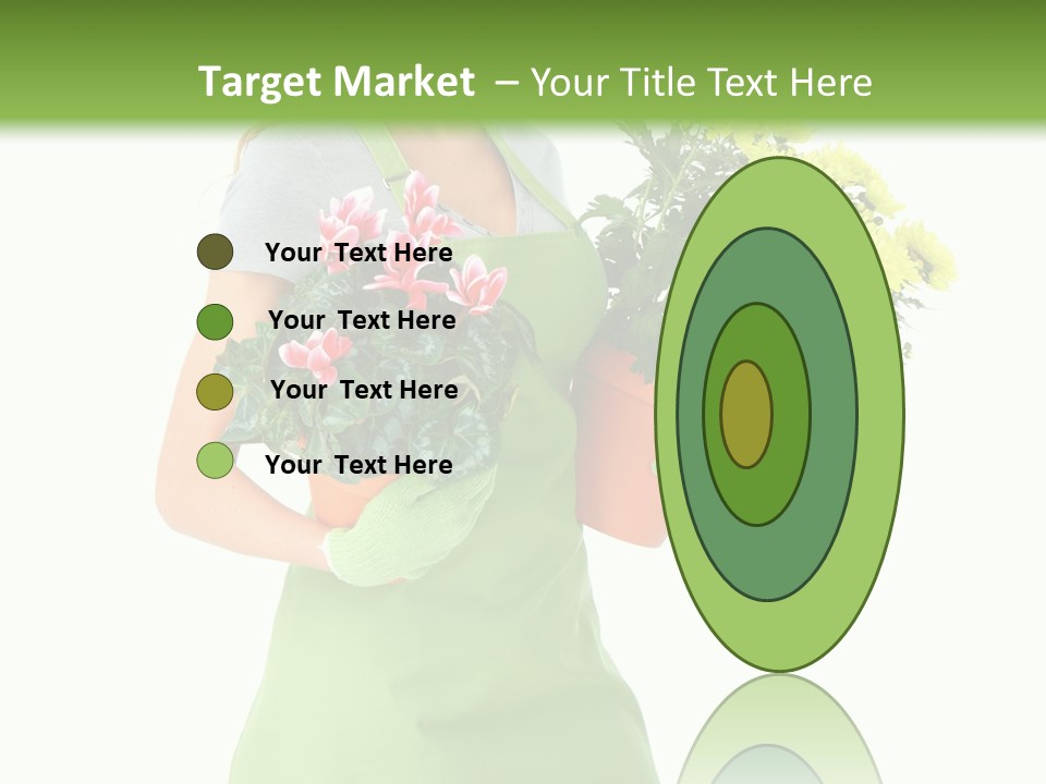 Woman Background Flower PowerPoint Template