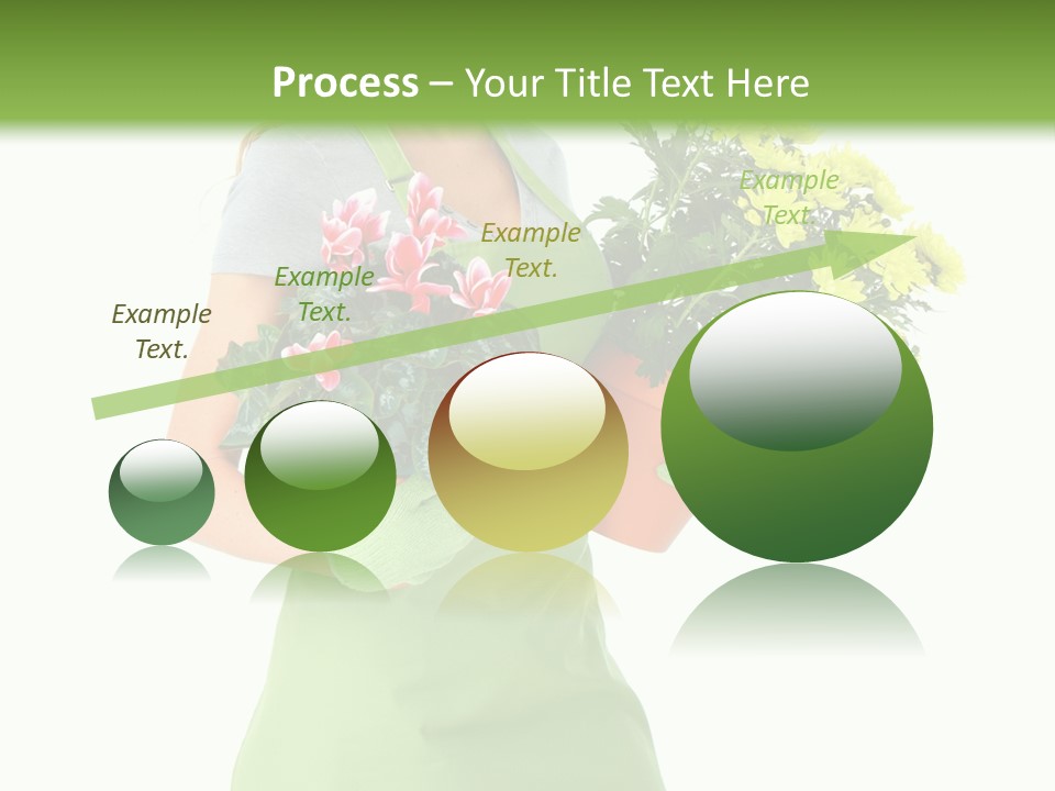 Woman Background Flower PowerPoint Template
