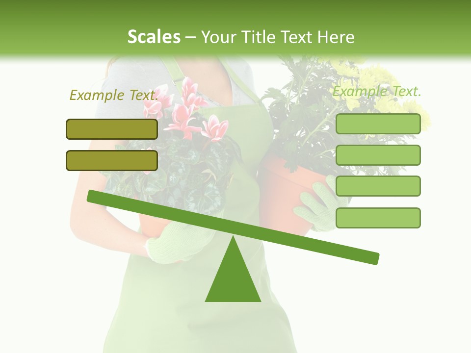 Woman Background Flower PowerPoint Template