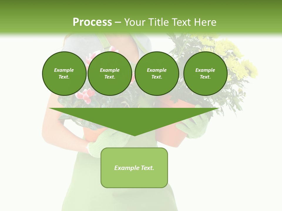 Woman Background Flower PowerPoint Template