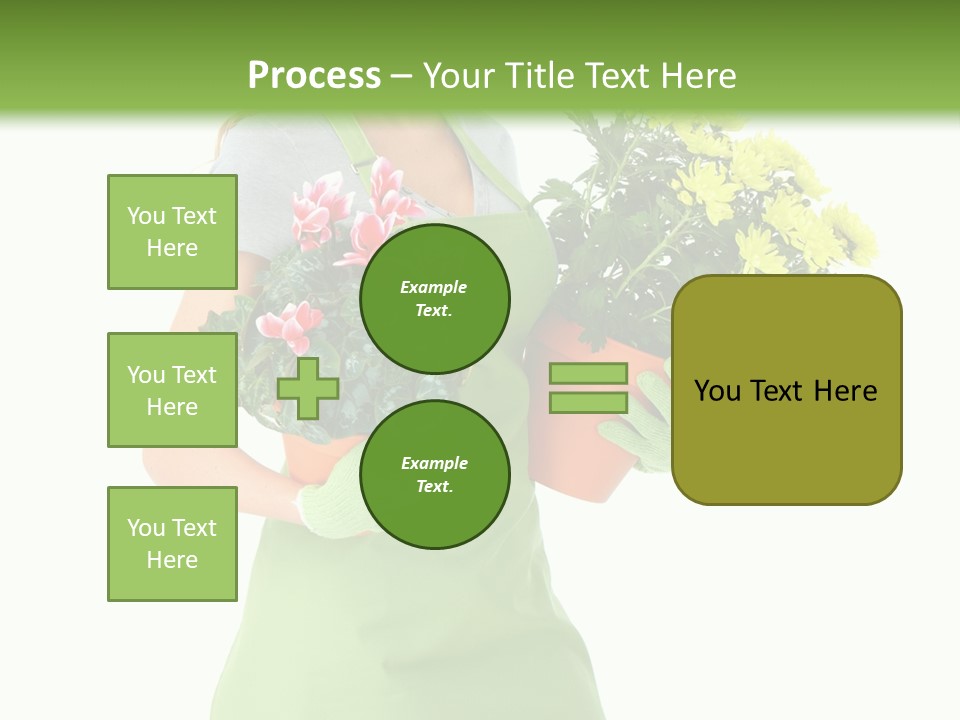Woman Background Flower PowerPoint Template