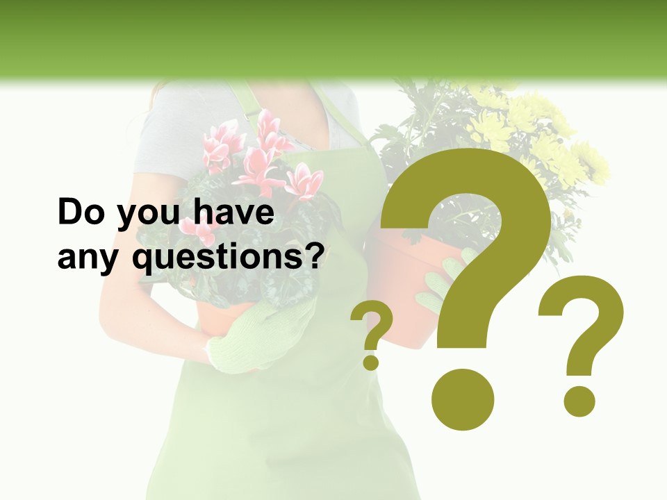 Woman Background Flower PowerPoint Template