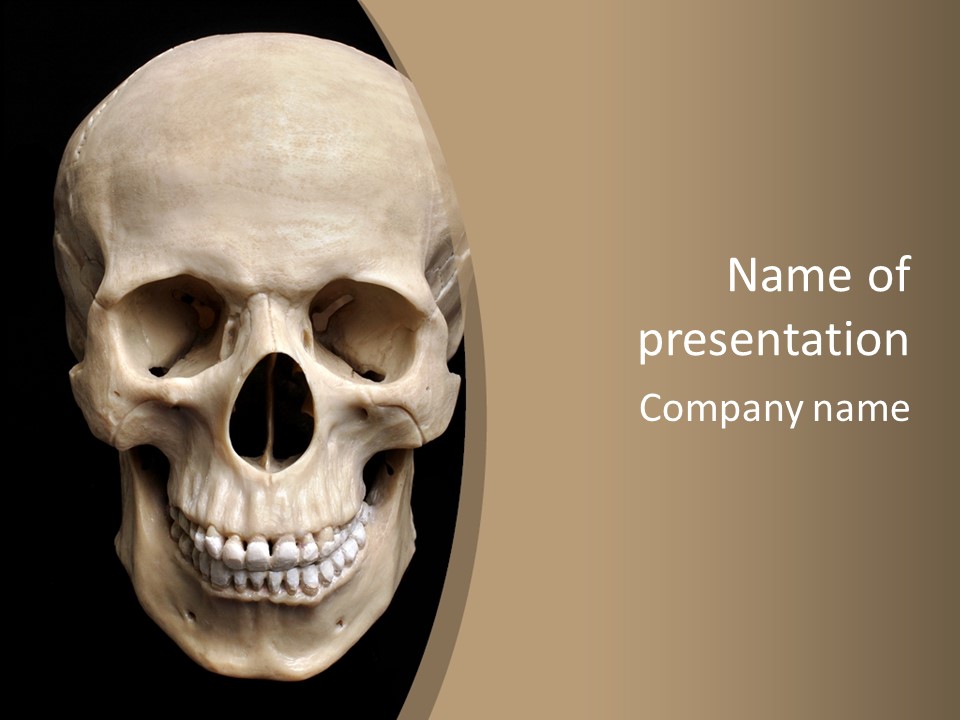 Skeleton Gothic Human PowerPoint Template